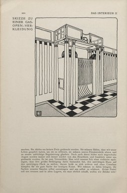 <em>"Illustrated text."</em>, 1901. Printed material. Brooklyn Museum, NYARC Vienna Secession project. (Photo: New York Art Resources Consortium, PER_Das_Interieur_v02_1901_092.jpg