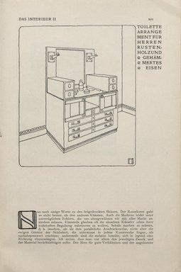 <em>"Illustrated text."</em>, 1901. Printed material. Brooklyn Museum, NYARC Vienna Secession project. (Photo: New York Art Resources Consortium, PER_Das_Interieur_v02_1901_093.jpg