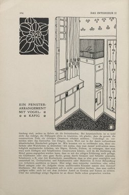 <em>"Illustrated text."</em>, 1901. Printed material. Brooklyn Museum, NYARC Vienna Secession project. (Photo: New York Art Resources Consortium, PER_Das_Interieur_v02_1901_096.jpg