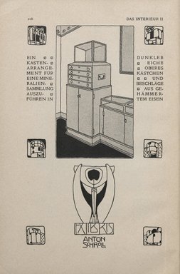 <em>"Illustration."</em>, 1901. Printed material. Brooklyn Museum, NYARC Vienna Secession project. (Photo: New York Art Resources Consortium, PER_Das_Interieur_v02_1901_100.jpg