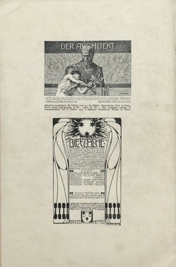 <em>"Advertisement."</em>, 1901. Printed material. Brooklyn Museum, NYARC Vienna Secession project. (Photo: New York Art Resources Consortium, PER_Das_Interieur_v02_1901_101.jpg