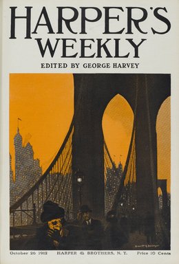 <em>"October 26, 1912 cover"</em>. Printed material. Brooklyn Museum. (PER_Harpers_Weekly_1912_v2_10_26_cover.jpg