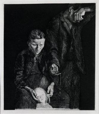 <em>"Zertretene (The Despair). By Käthe Kollwitz."</em>, 1909. Bw negative 4x5in. Brooklyn Museum. (Photo: Brooklyn Museum, PER_Zeitschrift_fur_bildende_Kunst_Kunstgewerbeblatt_1909_p172-173_Kathe_Kollwitz_Zertretene.jpg