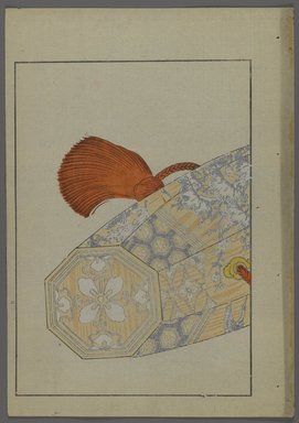 <em>"Japanese toys, from Unai no tomo (A Child's Friends) by Shimizu Seifu, 1891-1923. Octagonal container (possibly a drum)."</em>. Printed material, 6 x 10 in. Brooklyn Museum. (Photo: Brooklyn Museum, S01_07.03.009_Japanese_124_PS4.jpg