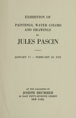 <em>"Title page."</em>, 1923. Printed material. Brooklyn Museum, NYARC Documenting the Gilded Age phase 1. (Photo: New York Art Resources Consortium, S01_1.4.043_0004.jpg