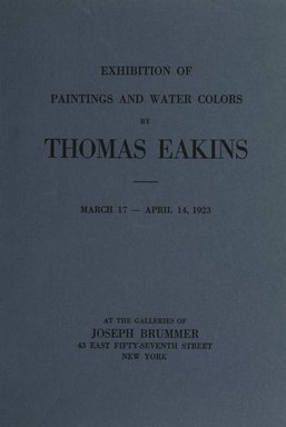 <em>"Front cover."</em>, 1923. Printed material. Brooklyn Museum, NYARC Documenting the Gilded Age phase 1. (Photo: New York Art Resources Consortium, S01_1.4.046_0002.jpg