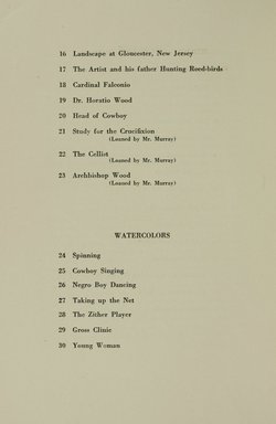 <em>"Checklist."</em>, 1923. Printed material. Brooklyn Museum, NYARC Documenting the Gilded Age phase 1. (Photo: New York Art Resources Consortium, S01_1.4.046_0009.jpg