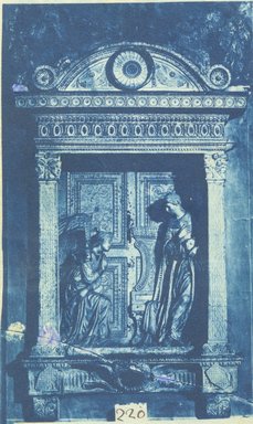 <em>"Donatello, Annunciation Cavalcanti, Basilica of Santa Croce, Florence, Italy, 1908"</em>, 1908. Bw photographic print. Brooklyn Museum, Goodyear. (Photo: Brooklyn Museum, S03i0041v01.jpg