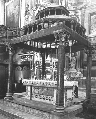 <em>"S. Nicola [Basilica of Saint Nicholas], Bari, Italy, 1895"</em>, 1895. Lantern slide 3.25x4in, 3.25 x 4 in. Brooklyn Museum, Goodyear. (Photo: Brooklyn Museum, S03i0109l01.jpg