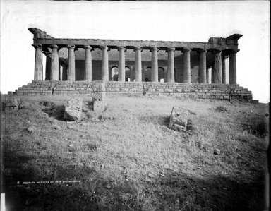 <em>"Temple of Concord, Girgenti, Italy, 1895"</em>, 1895. Glass negative 8x10in, 8 x 10 in. Brooklyn Museum, Goodyear. (Photo: Brooklyn Museum, S03i0149n01a.jpg