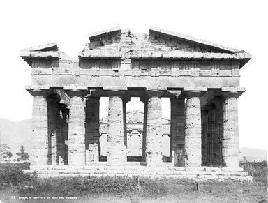 <em>"Neptune Temple, Paestum, Italy, 1895"</em>, 1895. Glass negative 8x10in, 8 x 10 in. Brooklyn Museum, Goodyear. (Photo: Brooklyn Museum, S03i0256n01.jpg