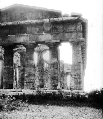 <em>"Neptune Temple, Paestum, Italy, 1895"</em>, 1895. Glass negative 8x10in, 8 x 10 in. Brooklyn Museum, Goodyear. (Photo: Brooklyn Museum, S03i0260n01a.jpg