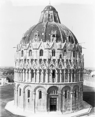 <em>"Baptistry, Pisa, Italy, 1895"</em>, 1895. Glass negative 8x10in, 8 x 10 in. Brooklyn Museum, Goodyear. (Photo: Brooklyn Museum, S03i0289n01.jpg