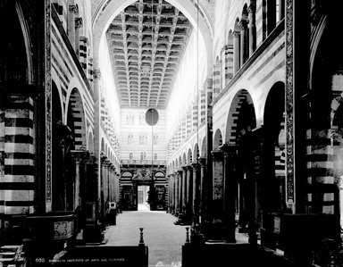 <em>"Cathedral, Pisa, Italy, 1895"</em>, 1895. Glass negative 8x10in, 8 x 10 in. Brooklyn Museum, Goodyear. (Photo: Brooklyn Museum, S03i0323n01a.jpg