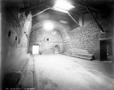 <em>"Baths of the Forum, Pompeii, Italy, 1895"</em>, 1895. Glass negative 8x10in, 8 x 10 in. Brooklyn Museum, Goodyear. (Photo: Brooklyn Museum, S03i0401n01a.jpg