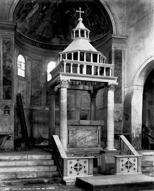 <em>"S. Giorgio in Velabro, Rome, Italy, 1895"</em>, 1895. Glass negative 8x10in, 8 x 10 in. Brooklyn Museum, Goodyear. (Photo: Brooklyn Museum, S03i0436n01.jpg