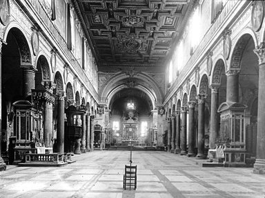 <em>"S. Maria in Aracoeli, Rome, Italy, 1895"</em>, 1895. Lantern slide 3.25x4in, 3.25 x 4 in. Brooklyn Museum, Goodyear. (Photo: Brooklyn Museum, S03i0437l01.jpg