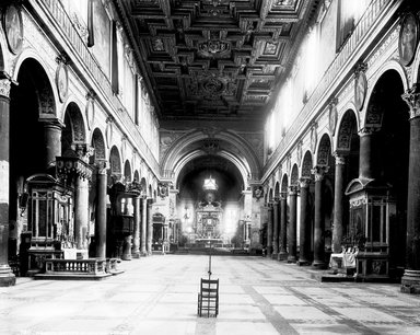 <em>"S. Maria in Aracoeli, Rome, Italy, 1895"</em>, 1895. Glass negative 8x10in, 8 x 10 in. Brooklyn Museum, Goodyear. (Photo: Brooklyn Museum, S03i0437n01.jpg