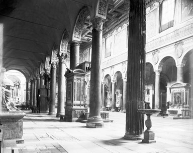 <em>"S. Maria in Aracoeli, Rome, Italy, 1895"</em>, 1895. Glass negative 8x10in, 8 x 10 in. Brooklyn Museum, Goodyear. (Photo: Brooklyn Museum, S03i0439n01.jpg