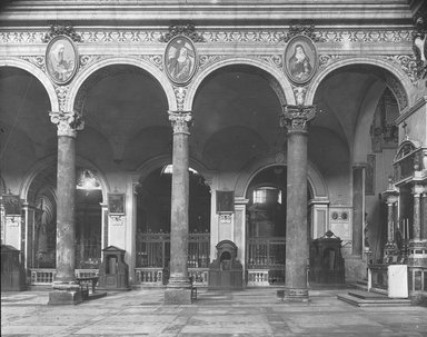 <em>"S. Maria in Aracoeli, Rome, Italy, 1895"</em>, 1895. Lantern slide 3.25x4in, 3.25 x 4 in. Brooklyn Museum, Goodyear. (Photo: Brooklyn Museum, S03i0443l01.jpg