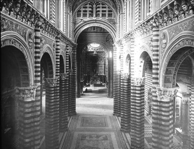 <em>"Cathedral, Siena, Italy, 1895"</em>, 1895. Lantern slide 3.25x4in, 3.25 x 4 in. Brooklyn Museum, Goodyear. (Photo: Brooklyn Museum, S03i0499l01.jpg