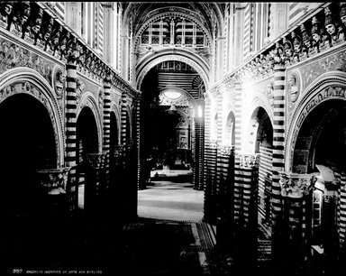 <em>"Cathedral, Siena, Italy, 1895"</em>, 1895. Glass negative 8x10in, 8 x 10 in. Brooklyn Museum, Goodyear. (Photo: Brooklyn Museum, S03i0499n01a.jpg