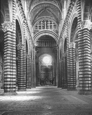 <em>"Cathedral, Siena, Italy, 1895"</em>, 1895. Lantern slide 3.25x4in, 3.25 x 4 in. Brooklyn Museum, Goodyear. (Photo: Brooklyn Museum, S03i0500l01.jpg