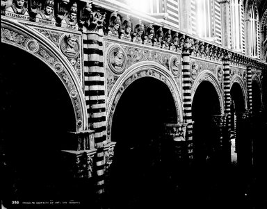 <em>"Cathedral, Siena, Italy, 1895"</em>, 1895. Glass negative 8x10in, 8 x 10 in. Brooklyn Museum, Goodyear. (Photo: Brooklyn Museum, S03i0502n01a.jpg