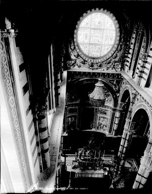 <em>"Cathedral, Siena, Italy, 1895"</em>, 1895. Glass negative 8x10in, 8 x 10 in. Brooklyn Museum, Goodyear. (Photo: Brooklyn Museum, S03i0504n01a.jpg