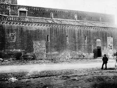 <em>"Church of S. Francisco, Vetralla, Italy, 1895"</em>, 1895. Lantern slide 3.25x4in, 3.25 x 4 in. Brooklyn Museum, Goodyear. (Photo: Brooklyn Museum, S03i0616l01.jpg