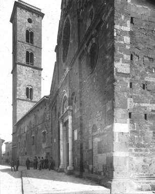 <em>"Cathedral, Volterra, Italy, 1895"</em>, 1895. Lantern slide 3.25x4in, 3.25 x 4 in. Brooklyn Museum, Goodyear. (Photo: Brooklyn Museum, S03i0626l01.jpg