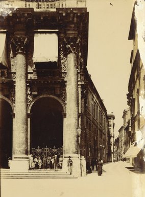 <em>"Loggia del Capitano, Vicenza, Italy, 1901[?]"</em>, 1901[?]. Bw photographic print 5x7in, 5 x 7 in. Brooklyn Museum, Goodyear. (Photo: Brooklyn Museum, S03i0711v01.jpg