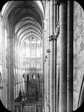 <em>"Cathedral, Amiens, France, 1903"</em>, 1903. Lantern slide 3.25x4in, 3.25 x 4 in. Brooklyn Museum, Goodyear. (Photo: Brooklyn Museum, S03i0737l01.jpg