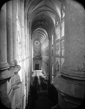 <em>"Cathedral, Amiens, France, 1903"</em>, 1903. Lantern slide 3.25x4in, 3.25 x 4 in. Brooklyn Museum, Goodyear. (Photo: Brooklyn Museum, S03i0740l01.jpg