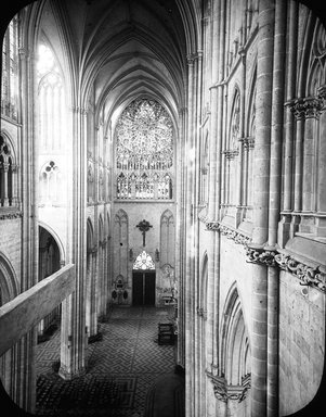 <em>"Cathedral, Amiens, France, 1903"</em>, 1903. Lantern slide 3.25x4in, 3.25 x 4 in. Brooklyn Museum, Goodyear. (Photo: Brooklyn Museum, S03i0746l01.jpg