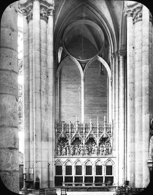 <em>"Cathedral, Amiens, France, 1903"</em>, 1903. Lantern slide 3.25x4in, 3.25 x 4 in. Brooklyn Museum, Goodyear. (Photo: Brooklyn Museum, S03i0759l01.jpg