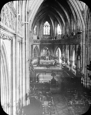 <em>"St. Jean, Caen, France, 1903"</em>, 1903. Lantern slide 3.25x4in, 3.25 x 4 in. Brooklyn Museum, Goodyear. (Photo: Brooklyn Museum, S03i0770l01.jpg