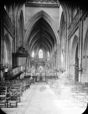 <em>"St. Jean, Caen, France, 1903"</em>, 1903. Lantern slide 3.25x4in, 3.25 x 4 in. Brooklyn Museum, Goodyear. (Photo: Brooklyn Museum, S03i0774l01.jpg