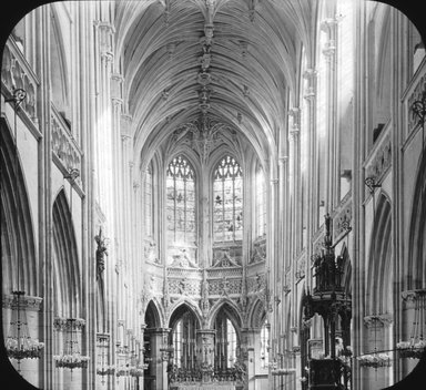 <em>"St. Pierre, Caen, France, 1903"</em>, 1903. Lantern slide 3.25x4in, 3.25 x 4 in. Brooklyn Museum, Goodyear. (Photo: Brooklyn Museum, S03i0776l01.jpg