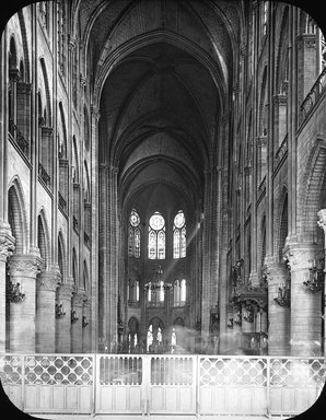 <em>"Notre Dame, Paris, France, 1903"</em>, 1903. Lantern slide 3.25x4in, 3.25 x 4 in. Brooklyn Museum, Goodyear. (Photo: Brooklyn Museum, S03i0824l01.jpg