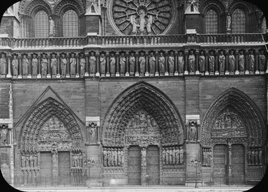 <em>"Notre Dame, Paris, France, 1903"</em>, 1903. Lantern slide 3.25x4in, 3.25 x 4 in. Brooklyn Museum, Goodyear. (Photo: Brooklyn Museum, S03i0885l01.jpg