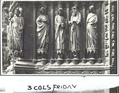 <em>"Notre Dame Cathedral, Rheims, France, 1903"</em>, 1903. Bw photographic print 5x7in, 5 x 7 in. Brooklyn Museum, Goodyear. (Photo: Brooklyn Museum, S03i0915v01.jpg