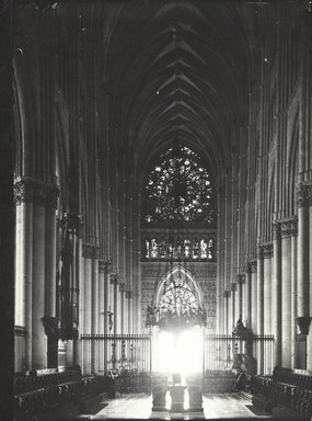 <em>"Notre Dame Cathedral, Rheims, France, 1903"</em>, 1903. Bw photographic print 5x7in, 5 x 7 in. Brooklyn Museum, Goodyear. (Photo: Brooklyn Museum, S03i0920v01.jpg