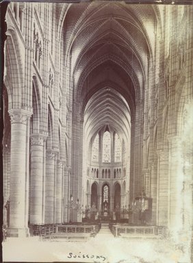 <em>"Cathedral, Soissons, France, 1903"</em>, 1903. Bw photographic print 5x7in, 5 x 7 in. Brooklyn Museum, Goodyear. (Photo: Brooklyn Museum, S03i0933v01.jpg