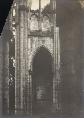 <em>"Ourscamp, Rouen [revised: Abbey of Notre Dame (Oise), Chiry-Ourscamp], France, 1910"</em>, 1910. Bw photographic print 5x7in, 5 x 7 in. Brooklyn Museum, Goodyear. (Photo: Brooklyn Museum, S03i1052v01.jpg