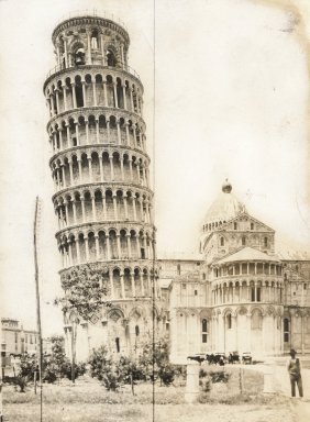 <em>"Campanile [Leaning Tower], Pisa, Italy, 1910"</em>, 1910. Bw photographic print 5x7in, 5 x 7 in. Brooklyn Museum, Goodyear. (Photo: Brooklyn Museum, S03i1072v01.jpg