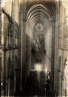 <em>"Cathedral, Amiens, France, n.d."</em>. Bw photographic print 5x7in, 5 x 7 in. Brooklyn Museum, Goodyear. (Photo: Brooklyn Museum, S03i1198v01.jpg