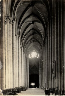 <em>"Cathedral, Amiens, France, n.d."</em>. Bw photographic print 5x7in, 5 x 7 in. Brooklyn Museum, Goodyear. (Photo: Brooklyn Museum, S03i1199v01.jpg