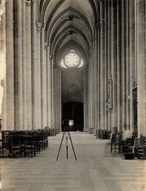 <em>"Cathedral, Amiens, France, n.d."</em>. Bw photographic print 5x7in, 5 x 7 in. Brooklyn Museum, Goodyear. (Photo: Brooklyn Museum, S03i1200v01.jpg