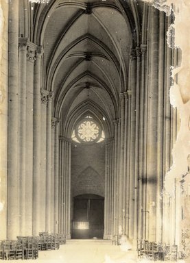 <em>"Cathedral, Amiens, France, n.d."</em>. Bw photographic print 5x7in, 5 x 7 in. Brooklyn Museum, Goodyear. (Photo: Brooklyn Museum, S03i1201v01.jpg